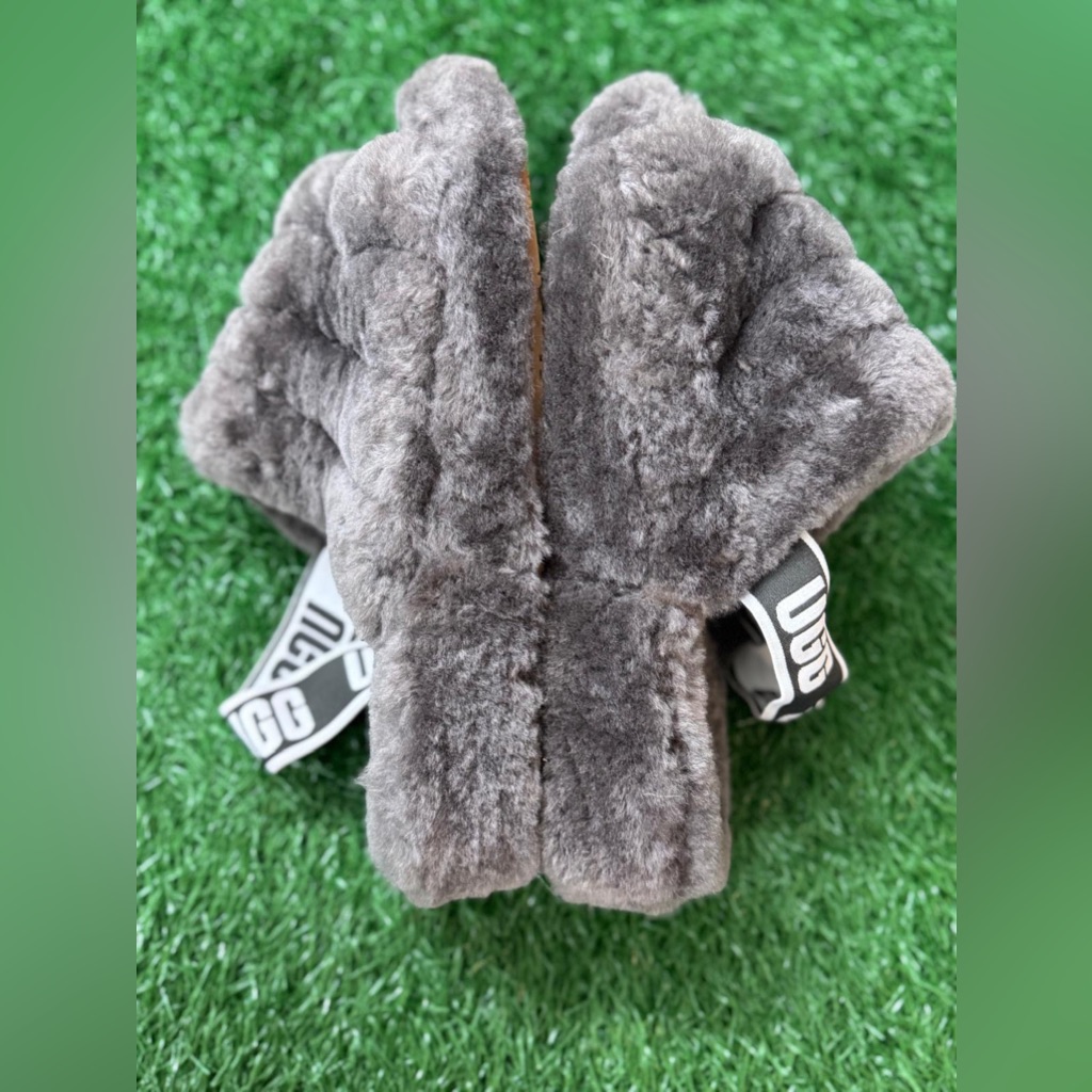 Ugg Fluff Yeah Slide Charcoal (Women's) Size 10